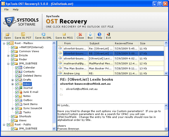 OST to PST Free Conversion Program 3.6